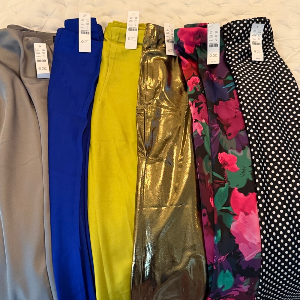 Lot of 6 NWT J. Crew Gwyneth Midi Slip Skirt